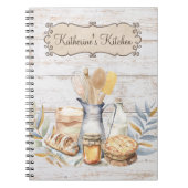 Carnet Ustensiles de Cuisine de Ferme Rustique Recette (Devant)