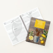Carnet Ustensiles de cuisine en bois Citron Agrumes Recet (Intérieur)