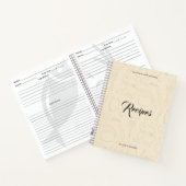 Carnet Ustensiles de cuisine illustrés Recette personnali (Intérieur)