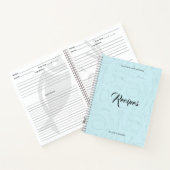 Carnet Ustensiles de cuisine illustrés Recette personnali (Intérieur)