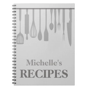Carnet Ustensiles de cuisine personnalisés recette