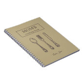 Carnet Ustensiles vintages Nom de la recette de la cuisin (Côté Droit)