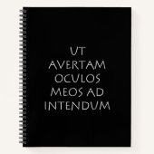 Carnet Ut avertam oculos meds ad intendum (Devant)