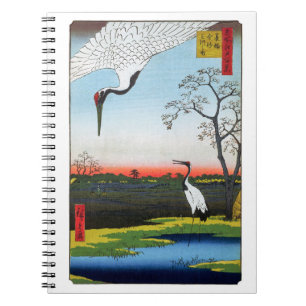 Carnet Utagawa Hiroshige - Minowa, Kanasugi, Mikawashima