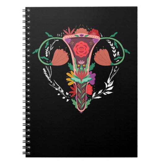Carnet Uterus Flower Women Rights Feminism Pro-Choice (Devant)