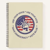 Carnet Utiliser Votre Vote Insigne De Liberté Patriotique (Devant)