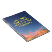 carnet v2 "Live Not For Today" (Côté Droit)