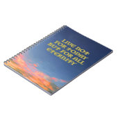 carnet v2 "Live Not For Today" (Côté gauche)