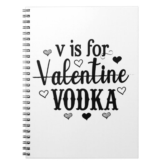 Carnet V Est Pour La Saint Valentin Vodka-Vodka-Valentine (Devant)