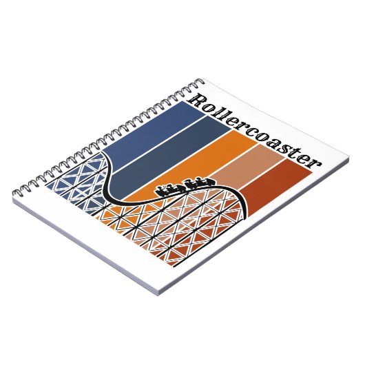 Carnet Vacances d'été à cheval Rollercoaster Retro (Côté gauche)