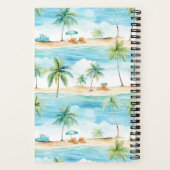 Carnet Vacances d'été Plage Palm Trees - (Verso)