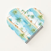 Carnet Vacances d'été Plage Palm Trees - Customisé (Dos)