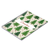 Carnet Vacances pins verts (Côté gauche)