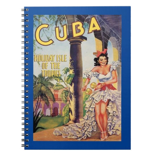 Carnet Vacances vintage à Cuba, l'île des tropiques (Devant)