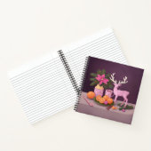 Carnet Vacances vintages avec Cerf Rose (Intérieur)