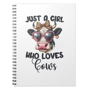 Carnet Vache Aime Juste Une Fille Qui Aime Les Vaches _1