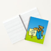 Carnet Vache avec pancarte (Intérieur)