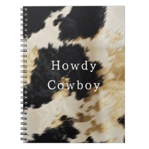 Carnet Vache blanche noire