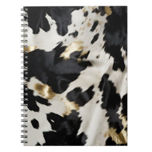 Carnet Vache blanche noire