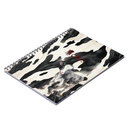 Carnet Vache blanche noire (Côté gauche)