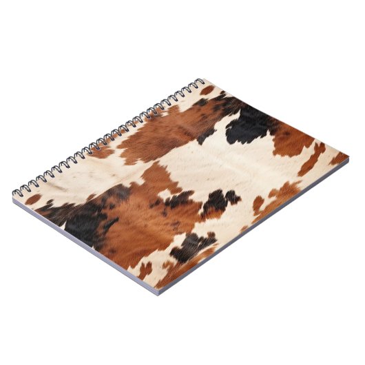 Carnet Vache blanche noire Brown occidentale (Côté gauche)