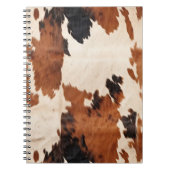 Carnet Vache blanche noire Brown occidentale (Devant)