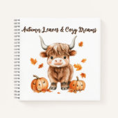 Carnet Vache Chek Automne Highland (Devant)