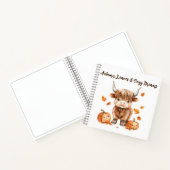 Carnet Vache Chek Automne Highland (Intérieur)