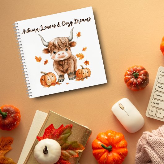 Carnet Vache Chek Automne Highland
