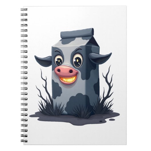 Carnet Vache de carton de lait maudit (Devant)