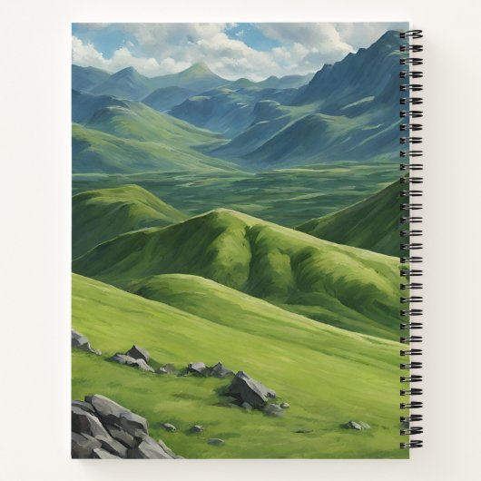 Carnet Vache de Highland avec écusson de Boyd Tartan (Dos)