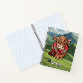Carnet Vache de Highland avec écusson de tarte Cumul (Intérieur)