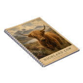 Carnet Vache des Highlands Écosse VINTAGE (Côté Droit)