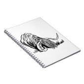 Carnet Vache écossaise des Highlands drôle (Côté Droit)