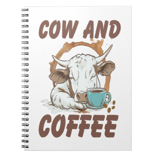 Carnet Vache et café, Fille occidentale drôle (Devant)