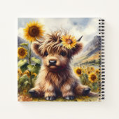 Carnet Vache Et Fleurs De Soleil Des Hautes Terres (Dos)