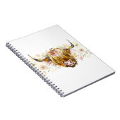 Carnet Vache florale des Highlands (Côté Droit)