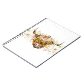 Carnet Vache florale des Highlands (Côté gauche)