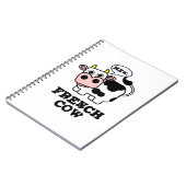 Carnet Vache française jeu de mots drôle d'animal (Côté gauche)