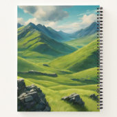 Carnet Vache Highland avec Buchanan Tartan Scarf (Dos)