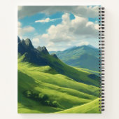 Carnet Vache Highland avec Campbell Tartan Scarf (Dos)