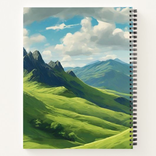 Carnet Vache Highland avec MacBeth Tartan Scarf (Dos)