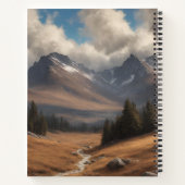 Carnet Vache Highland avec MacFarlane Chasse Tartan Écarf (Dos)