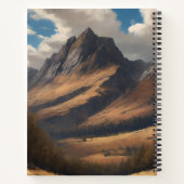 Carnet Vache Highland avec MacLeod Chasse Tartan Écarf (Dos)