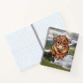 Carnet Vache Highland avec robe MacMillan Écharpe Tartan (Intérieur)