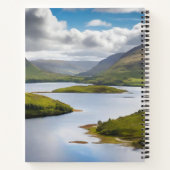 Carnet Vache Highland avec robe MacPherson Écharpe Tartan (Dos)