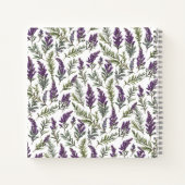 Carnet Vache Highland dans l'aquarelle de neige (Dos)