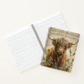 Carnet Vache Highland Rustique (Intérieur)