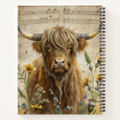 Carnet Vache Highland Rustique (Dos)