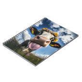 Carnet Vache joyeuse en fleur (Côté gauche)